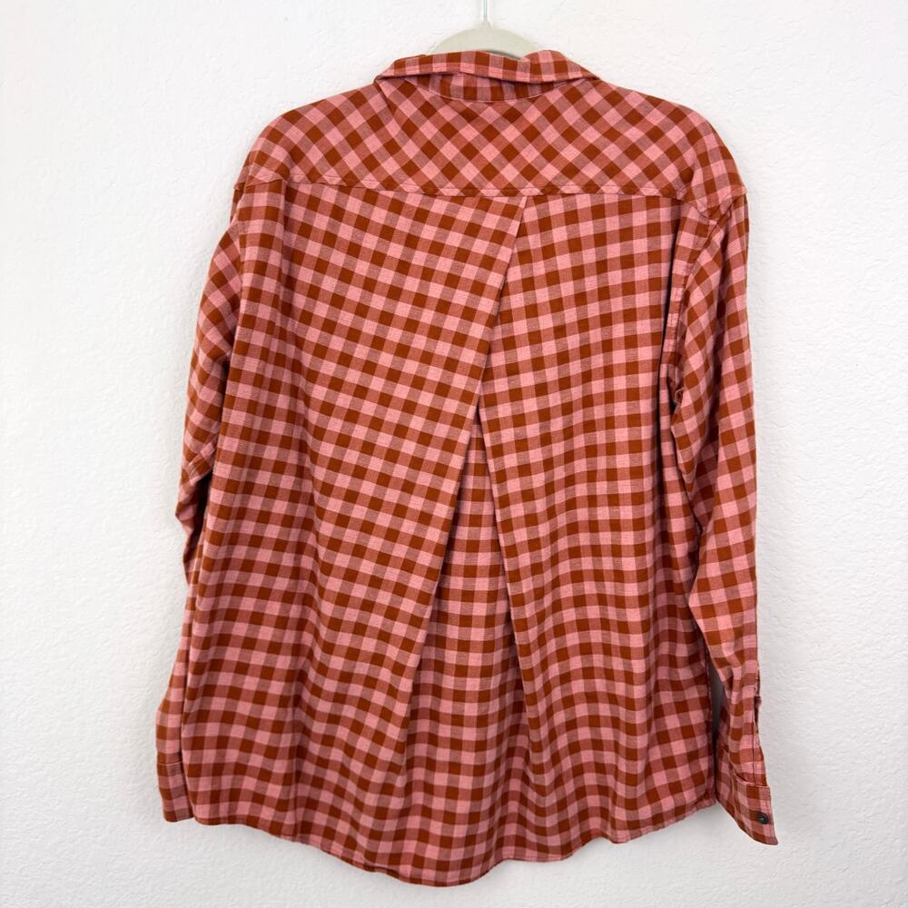 Patagonia Women Driving Song Long Sleeve Flannel Shirt Sz L Plaid Organic Cotton - Picture 3 of 7